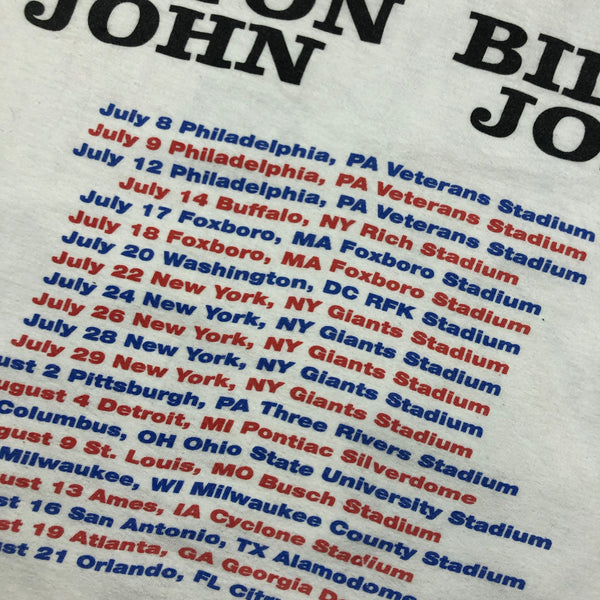 1994 Elton John Billy Joel Face To Face Tour Shirt Size X-Large