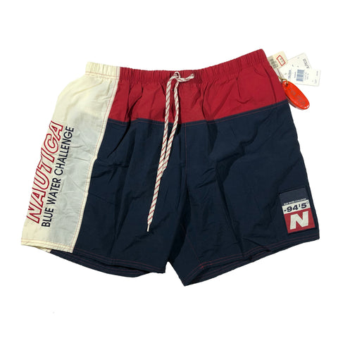 Vintage 90s DSWT Nautica Blue Water Challenge Swim Trunks | Beyond 94