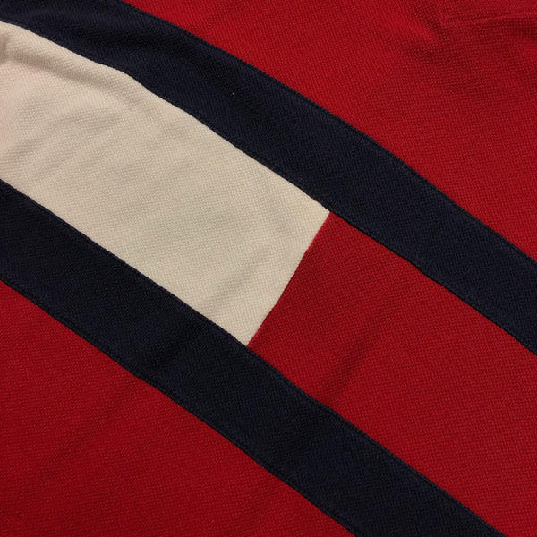 Vintage Tommy Hilfiger Big Back Flag Ls Polo Shirt Size X-Large