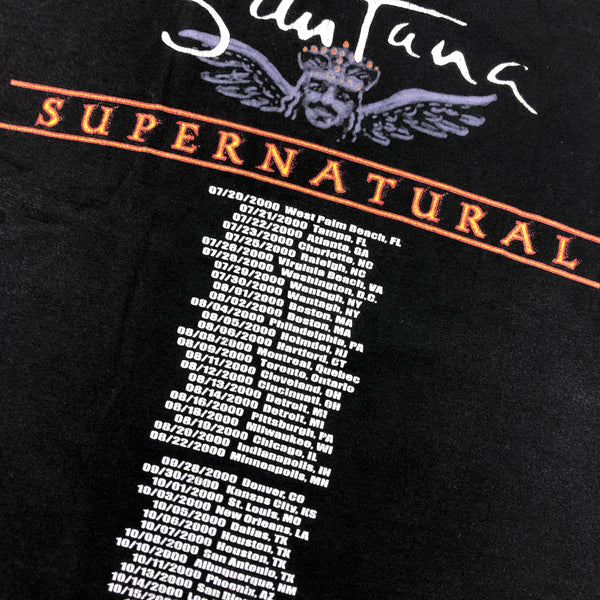 2000 Carlos Santana Supernatural Tour Shirt Size X-Large