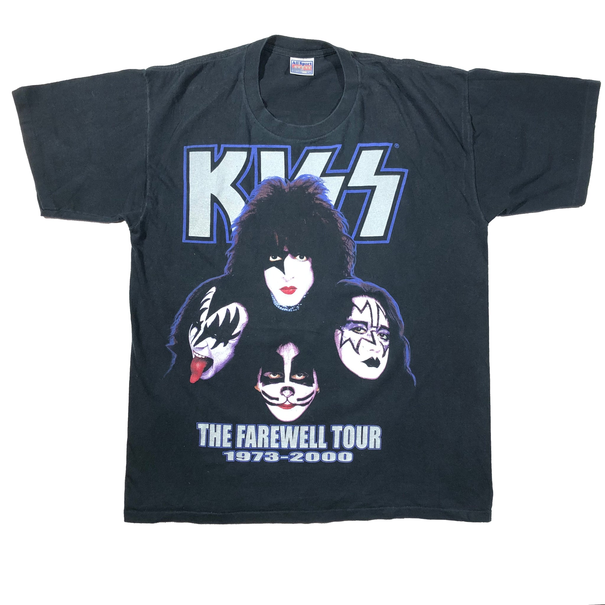 Vintage 2000 Kiss Legends Never Die Farewell Tour Single Stitch