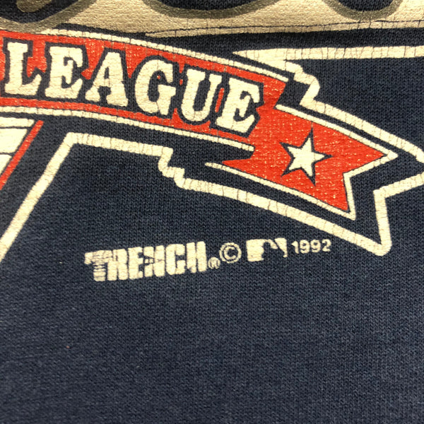 1992 Atlanta Braves Trench Sweatshirt Size Medium