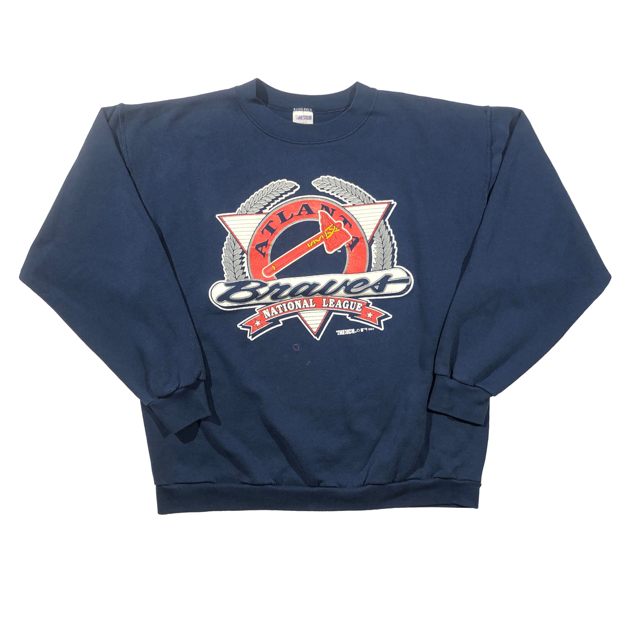 Vintage 1992 Atlanta Braves Trench Sweatshirt | Beyond 94