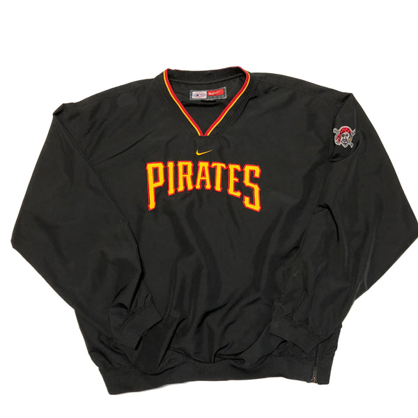 Vintage 90s Pittsburgh Pirates Pullover Black Size X-Large - Beyond 94