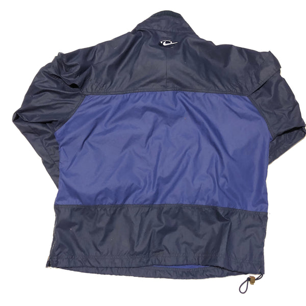 Vintage 90s Penn State Half Zip Nylon Pullover Navy Size Medium - Beyond 94
