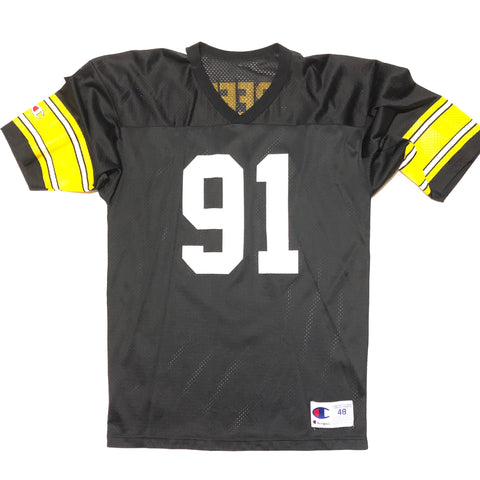 Vintage 90s Kevin Greene Pittsburgh Steelers Champion Jersey Black Size X-Large - Beyond 94