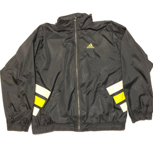 Vintage 90s Adidas Zip Up Track Jacket Black Size X-Large - Beyond 94