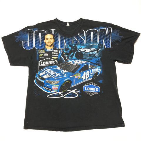 Vintage Jimmie Johnson Nascar Shirt Black Size XX-Large - Beyond 94