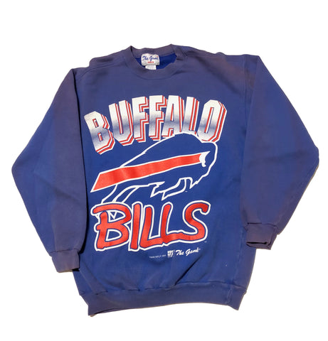 1994 Buffalo Bills Sweatshirt Blue Size Medium - Beyond 94