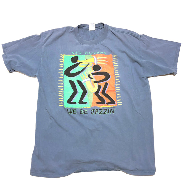 1993 We Be Jazzin Shirt Slate Blue Size X-Large - Beyond 94