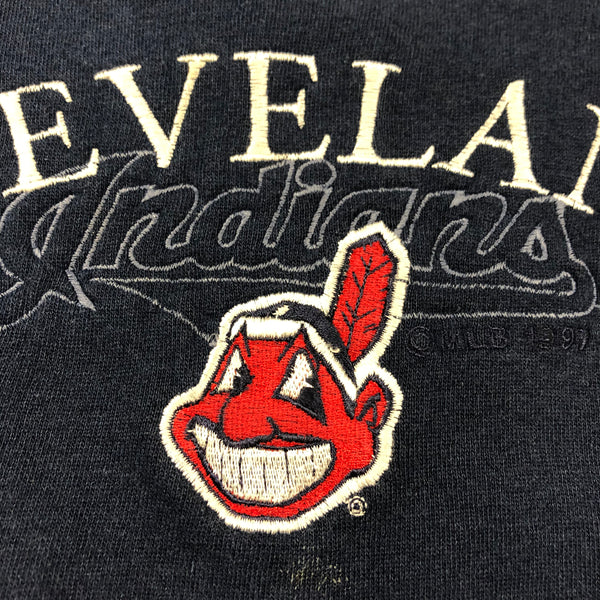 1997 Cleveland Indians Chief Wahoo Embroidered Sweatshirt Size X-Large