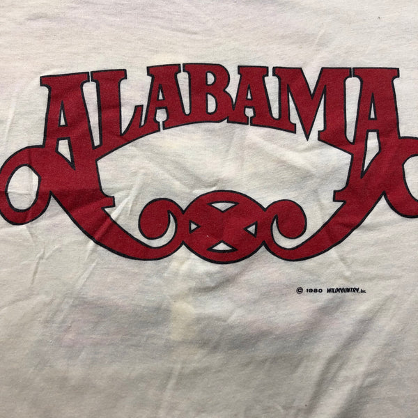 1983 DS Alabama June Jam 3 Cropped Single Stitch Band Shirt Size X-Large