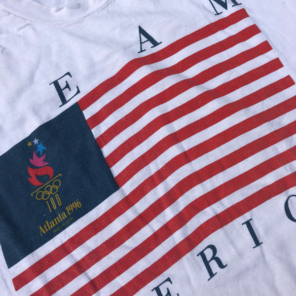 1996 Single Stitch Team America Shirt White Size Large - Beyond 94