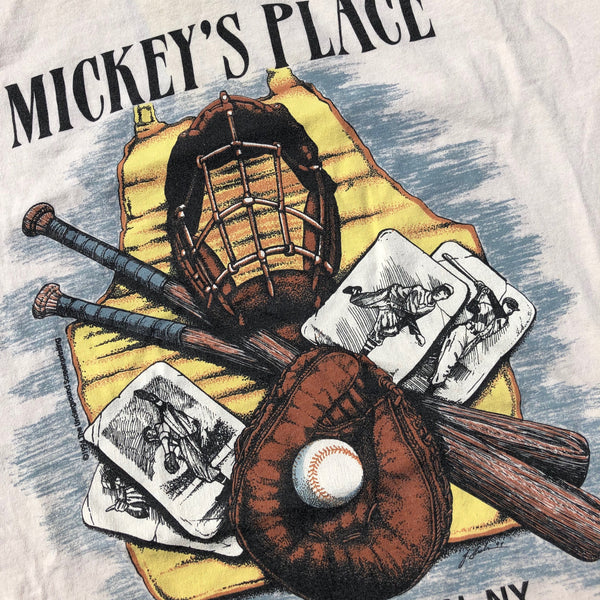 Vintage 90s Single Stitch Mickey's Place Shirt Sand Size X-Large - Beyond 94