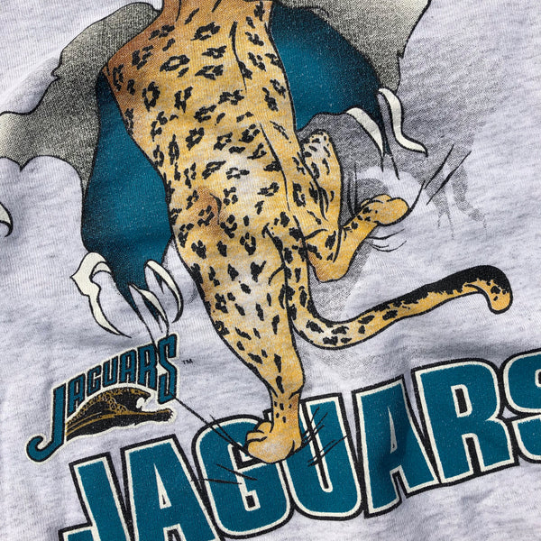 1993 Jacksonville Jaguars Breakthrough Sweatshirt Grey Size XX-Large - Beyond 94