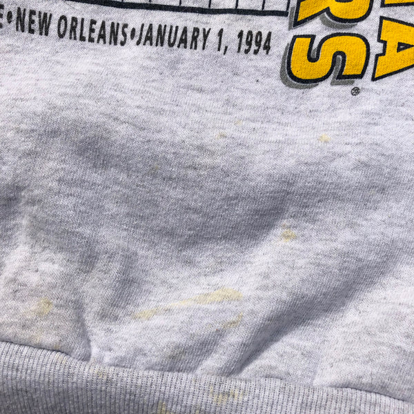 1994 West Virginia University Sugar Bowl Sweatshirt Grey Size X-Large - Beyond 94