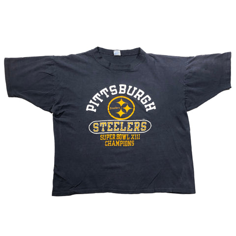 Vintage 1979 Pittsburgh Steelers Super Bowl 13 Champion Single Stitch Shirt | Beyond 94