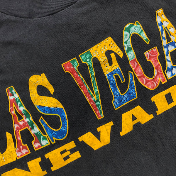 Vintage 90s Las Vegas Nevada Shirt Black Size Large - Beyond 94