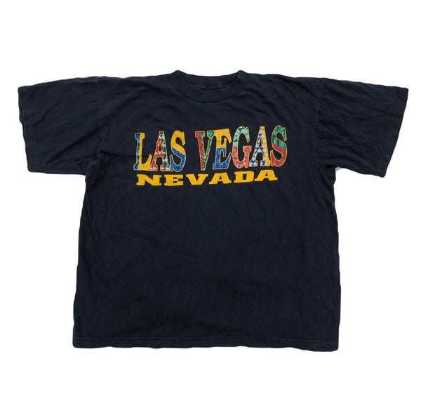 Vintage 90s Las Vegas Nevada Shirt Black Size Large - Beyond 94