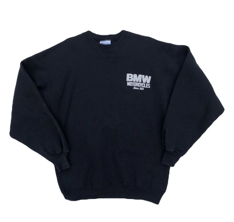 Vintage 80s BMW Motorcycle Sweatshirt Black Size Large - Beyond 94