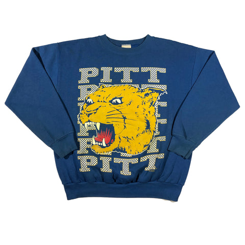 Vintage 90s Pitt Panthers Big Face Logo Sweatshirt | Beyond 94