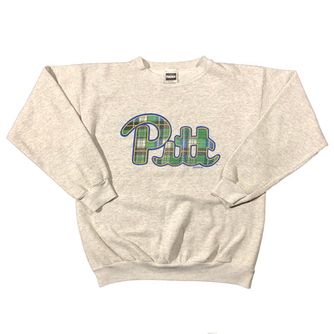 Vintage 90s Pitt Panthers Plaid Sweatshirt | Beyond 94