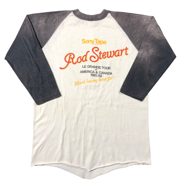 Vintage 1981-82 Rod Stewart Tonight I'm Yours Tour Raglan Shirt | Beyond 94