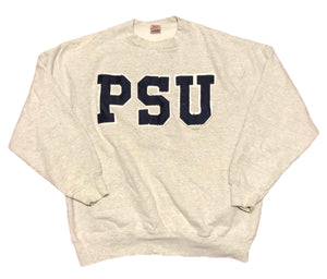 Vintage 90s Penn State University Sweatshirt Grey Size Large - Beyond 94