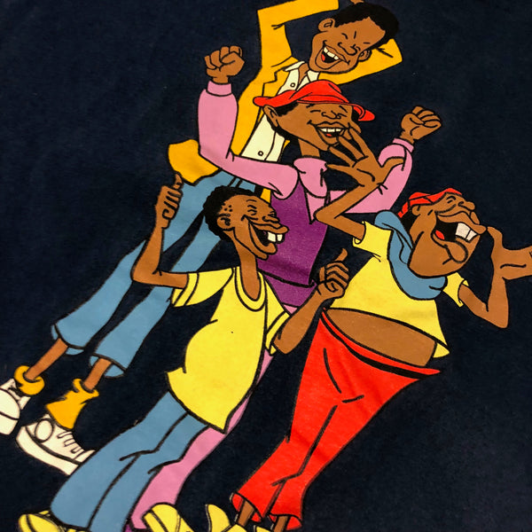 Vintage 90s Single Stitch Fat Albert & The Junkyard Gang Shirt Size Large - Beyond 94