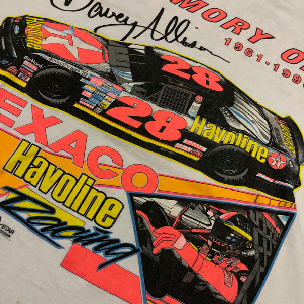1993 Single Stitch Davey Allison In Memory Shirt Size Large - Beyond 94