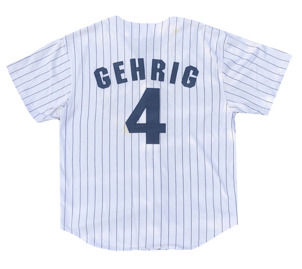 Vintage 90s Starter New York Yankees Lou Gehrig Jersey Size X-Large