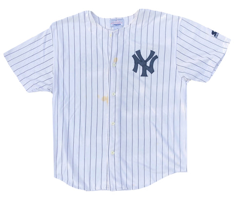 Vintage 90s Starter New York Yankees Lou Gehrig Jersey Size X-Large