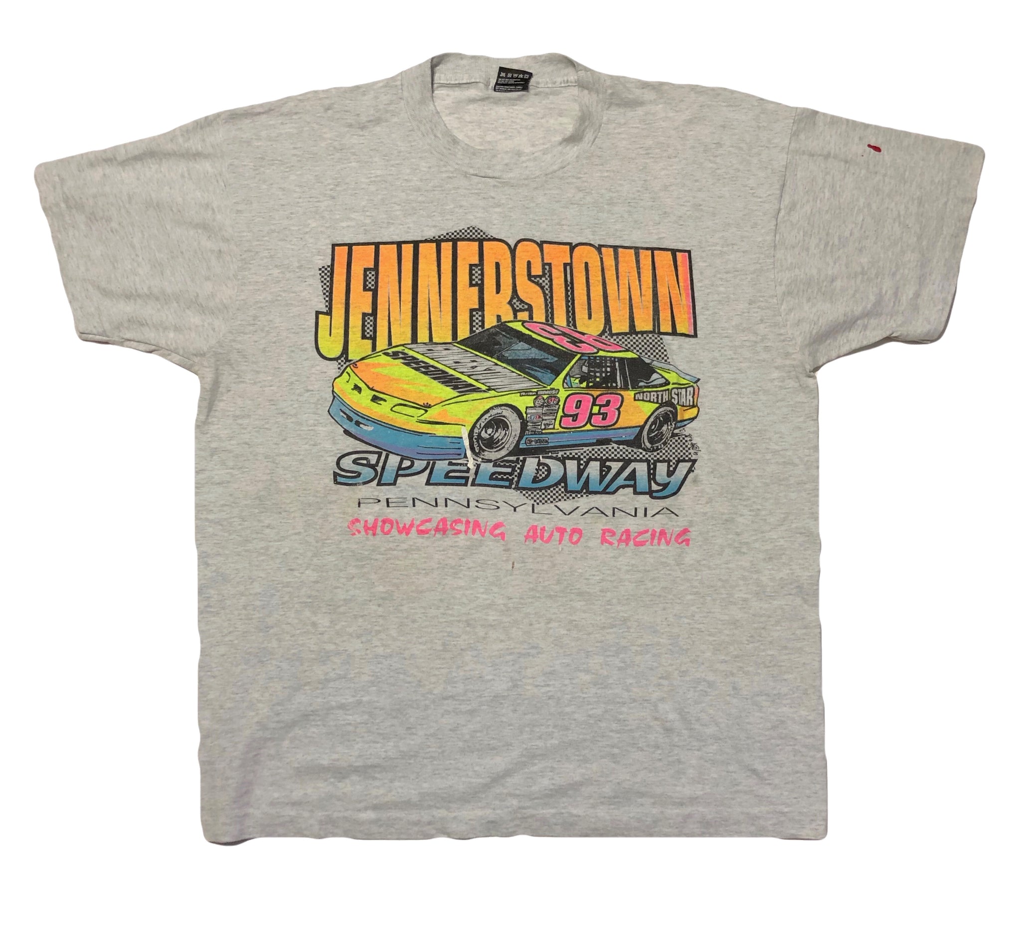 1993 Single Stitch Jennerstown Speedway Racing Shirt Size X-Large - Beyond 94