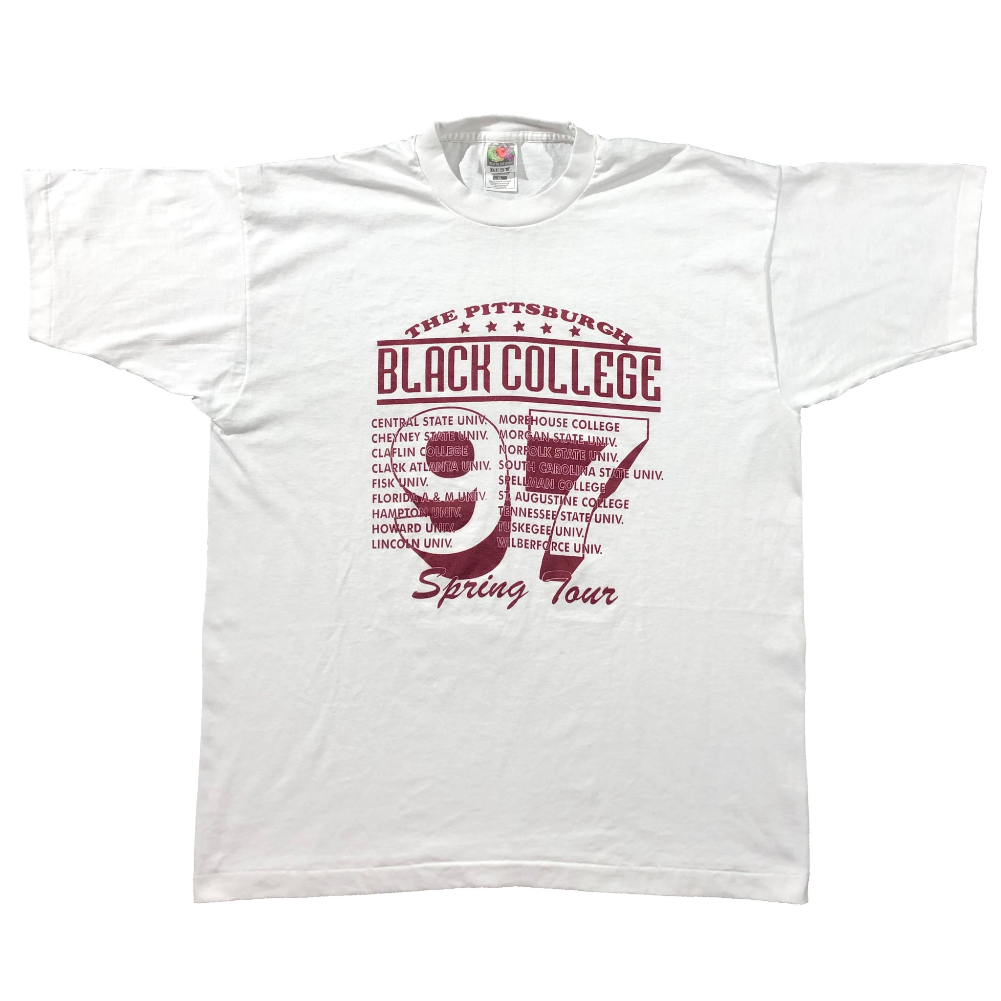 Vintage 1997 Pittsburgh Black College Spring Tour HBCU Single Stitch Shirt | Beyond 94