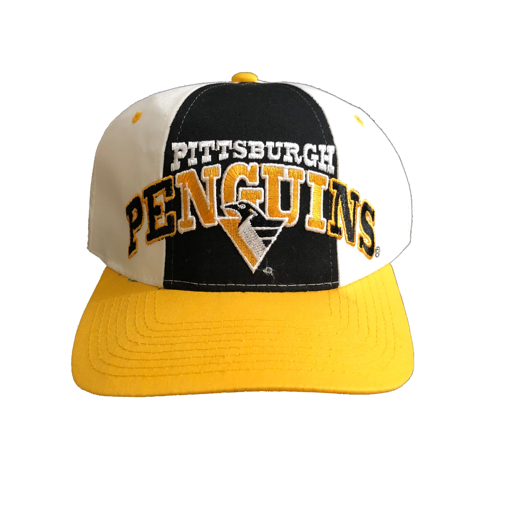 Vintage 90s Pittsburgh Penguins Starter Tri Sport Snapback Hat | Beyond 94