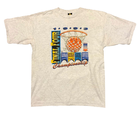 1993 Single Stitch March Madness Final Four Shirt Size X-Large - Beyond 94