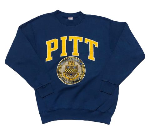 Vintage 90s Pitt University Sweatshirt Size X-Large - Beyond 94