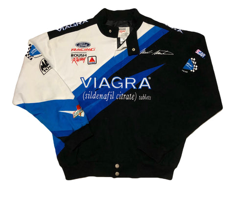 Vintage Mark Martin Viagra Roush Racing Nascar Jacket Size Medium - Beyond 94