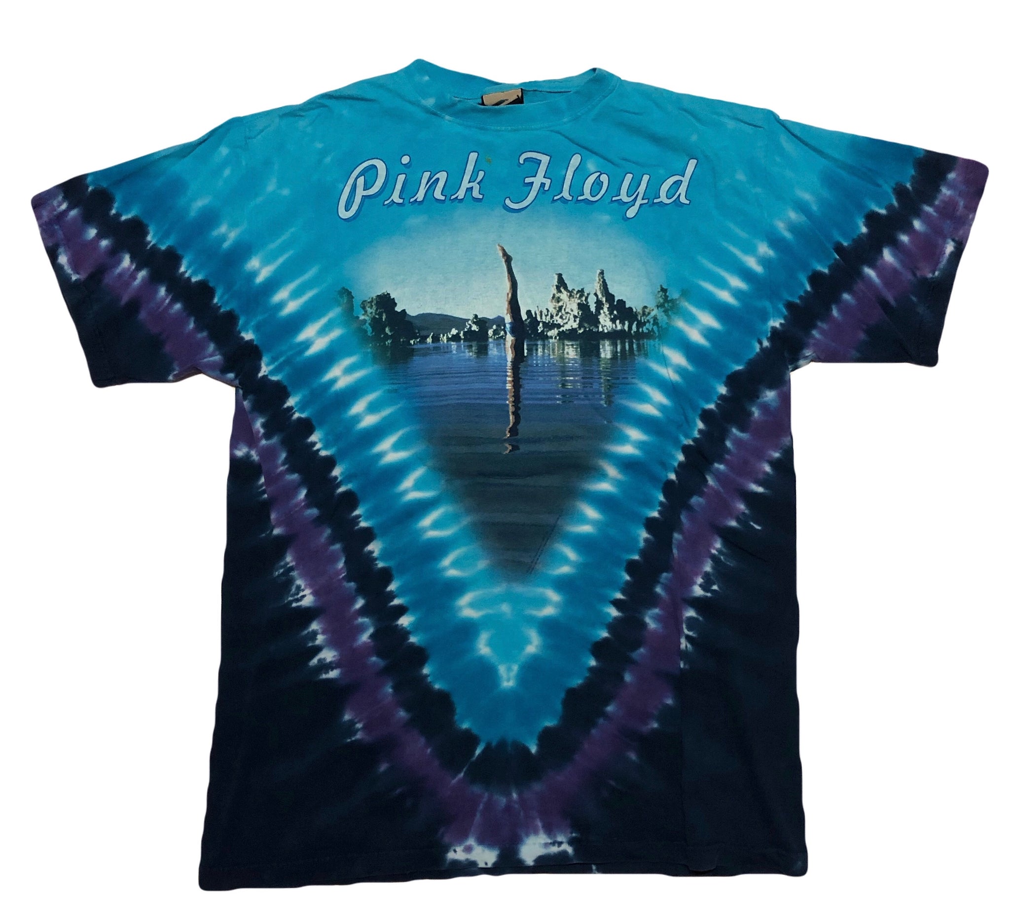 2002 Pink Floyd Wish You Were Here Liquid Blue Shirt Size Large - Beyond 94