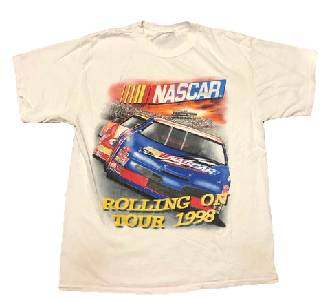 1998 Nascar Rolling On Tour Single Stitch Shirt Size X-Large - Beyond 94