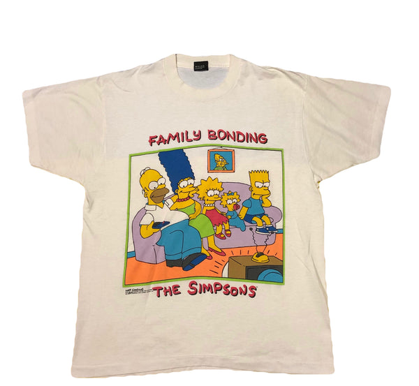 1989 The Simpsons Family Bonding Single Stitch Shirt Size X-Large - Beyond 94