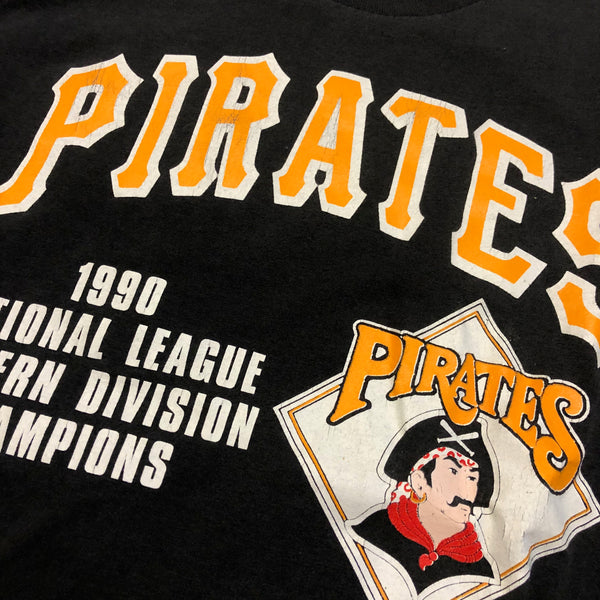 1990 Pittsburgh Pirates NL East Champions Single Stitch Shirt Size Medium - Beyond 94