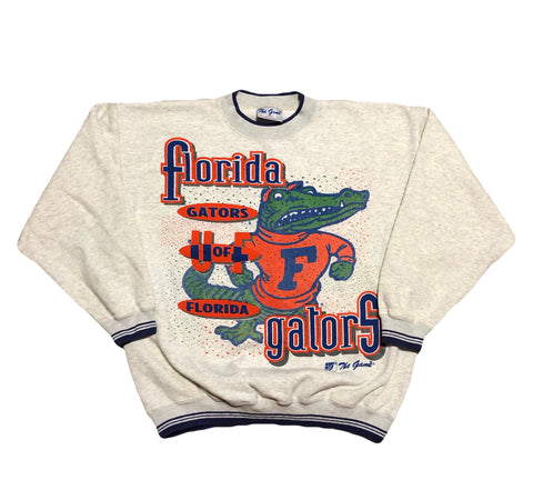 Vintage 90s Florida Gators Splatter Sweatshirt Size Large - Beyond 94