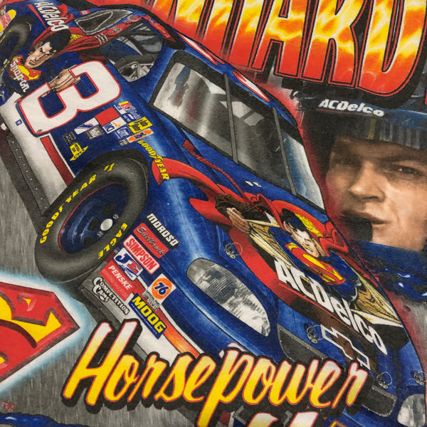 1999 Dale Earnhardt Jr Superman Nascar Racing Shirt Size X-Large