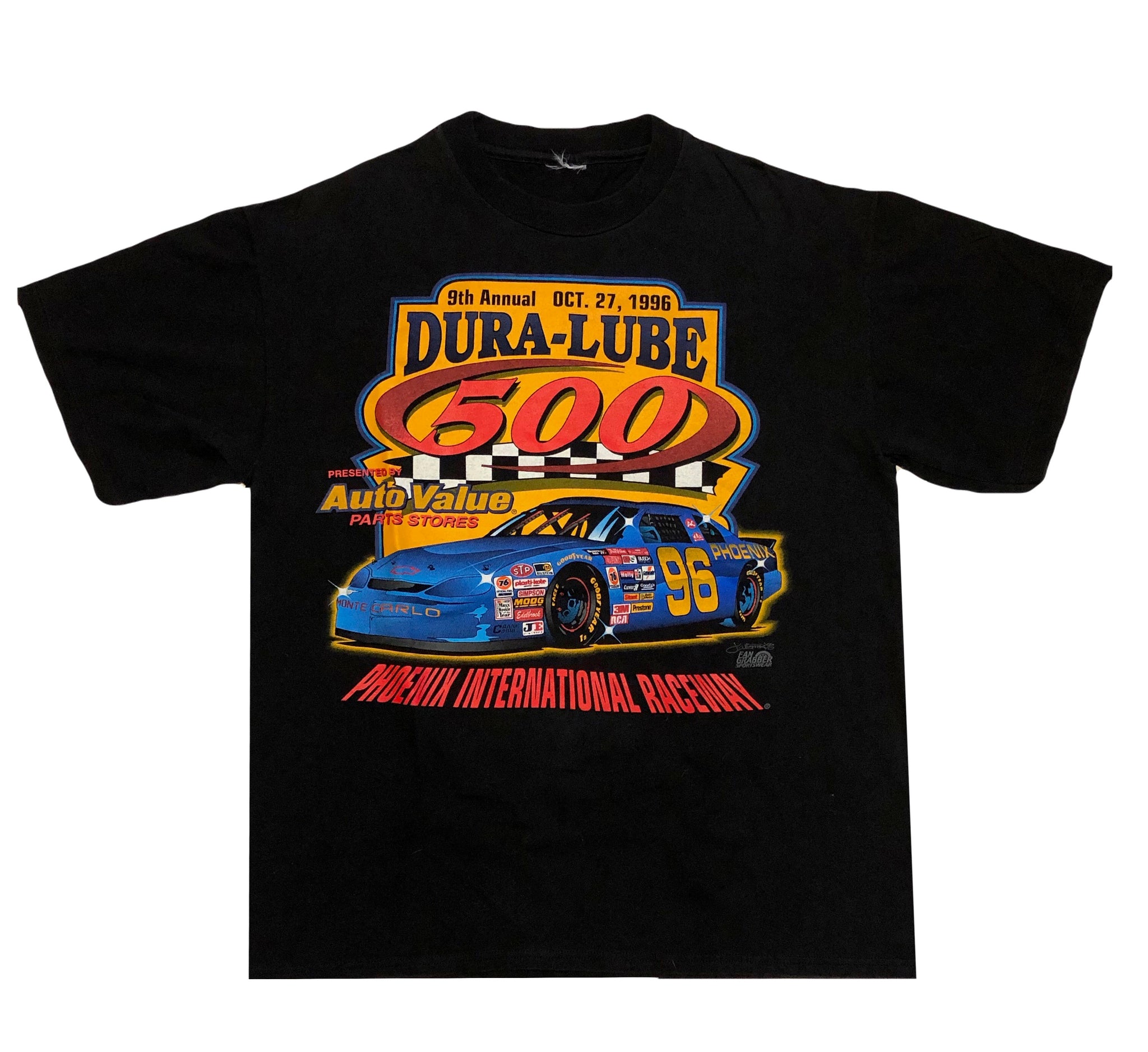 Vintage 1996 Dura-Lube 500 Hall of Fame Racing Single Stitch Shirt | Beyond 94