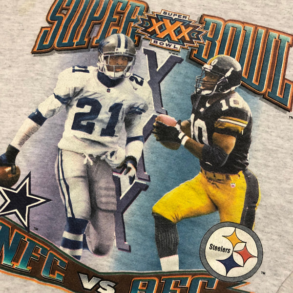 Vintage 1995 Super Bowl 30 Deion Sanders vs Kordell Stewart Sweatshirt | Beyond 94