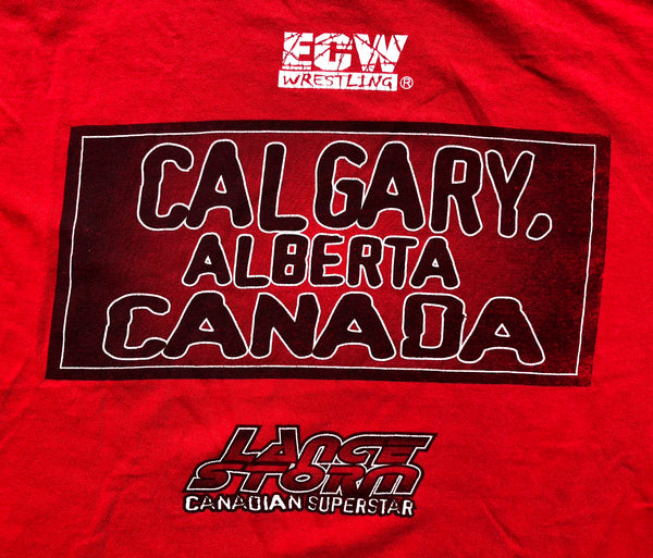 ECW Lance Storm "Canadian Superstar" Shirt Red X-Large - Beyond 94