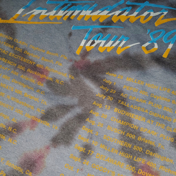 1989 Dale Earnhardt Intimidator Tour 1/1 Tie Dye Single Stitch Shirt Size X-Large