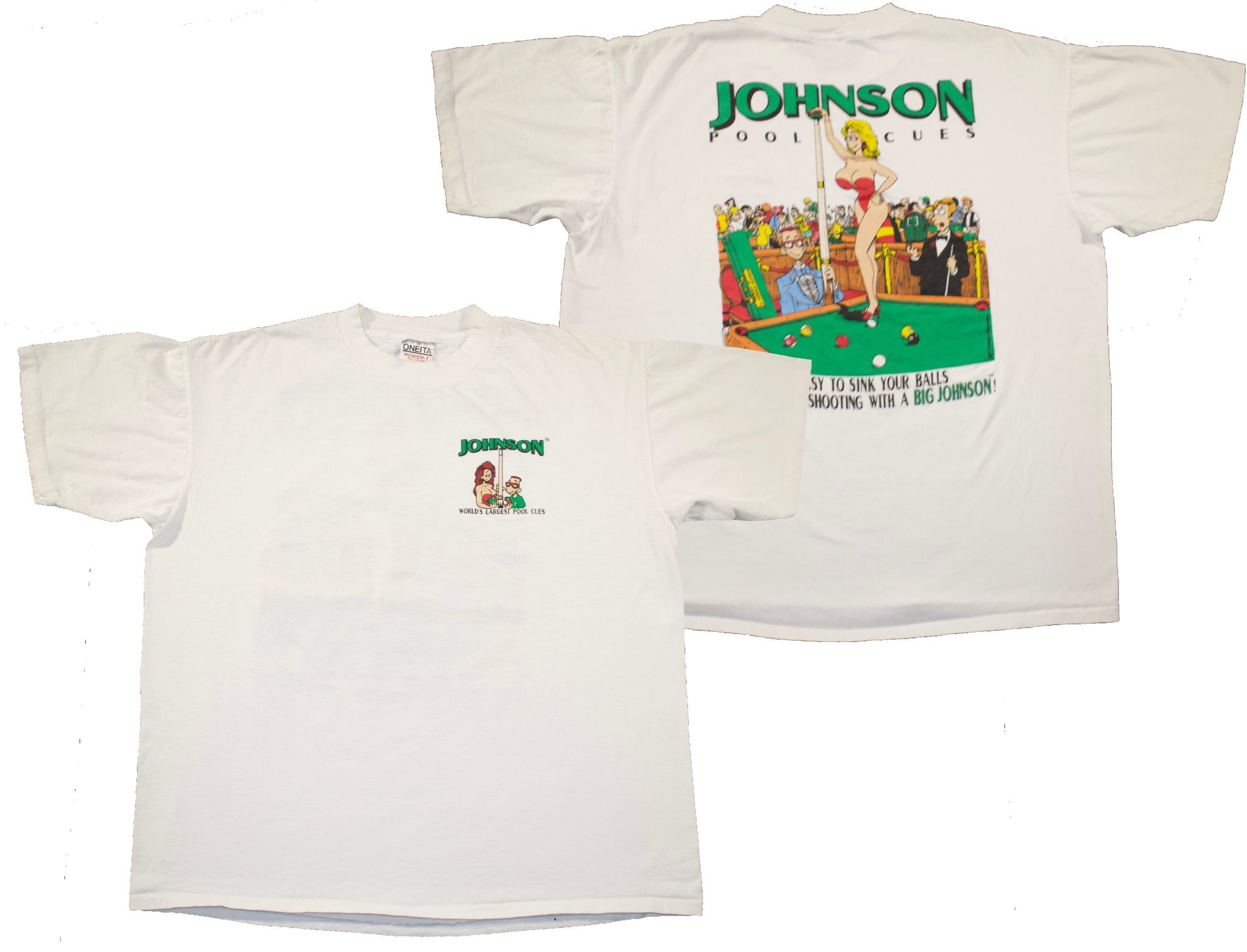 Vintage 90s Big Johnson Pool Cues Single Stitch Shirt | Beyond 94