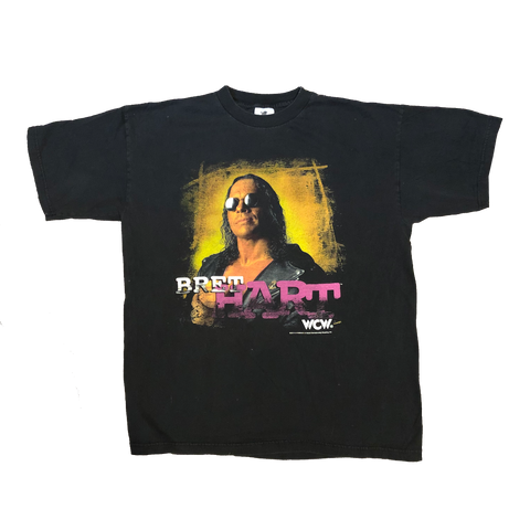 1998 WCW Bret Hart Shirt Black Size X-Large - Beyond 94